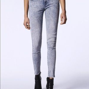 Diesel Slandy Skinny Jean 30x30 Pink Acid Wash